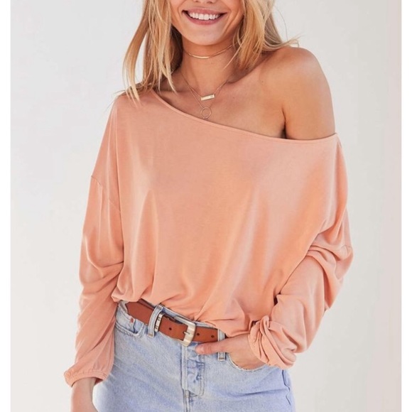 Urban Outfitters Tops - Silence & Noise Orange Off the Shoulder Blouse
